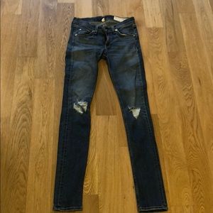 Rag & Bone Ripped Skinny Jeans